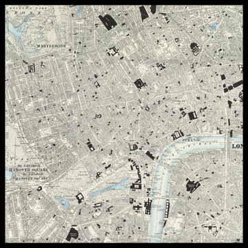 Eine alte Ordnance-Survey-Karte von Soho