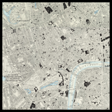 Carte ancienne personnalisée de Soho 
