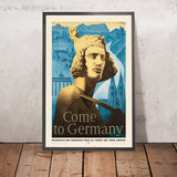 Cartel de viaje de Alemania: Venga a Alemania de Max Eschle 