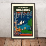 Affiche de voyage vintage de Boksburg, en Afrique du Sud 