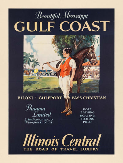 Mississippi Gulf Coast Travel Poster by Paul Proehl