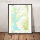 Map of Donnelly, Idaho by USGS, 1985 – Cascade Reservoir, Long Valley & Lake Fork