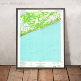 Old Map of Pass Christian, Mississippi by USGS, 1955 – Mississippi Sound & Gulf Coast
