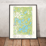 Old Map of Eagle River, Wisconsin by USGS, 1970 – Nicolet National Forest, Eagle Lake & Pelican River