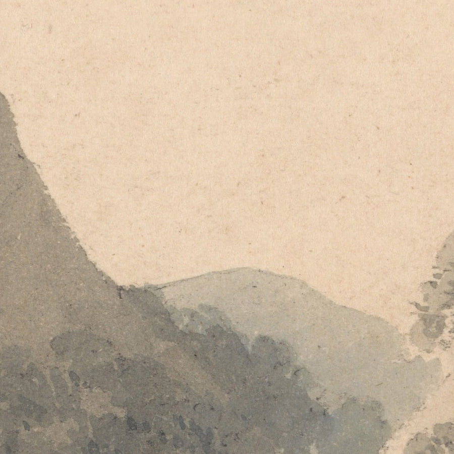 Cascade de Lodore, Cumberland par Turner, 1800 
