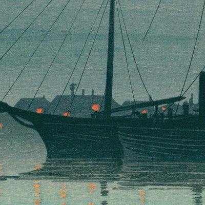 Después de la lluvia en la ciudad de Akashi por Hasui Kawase, 1935 