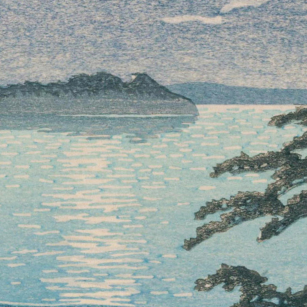 Île Futago - Clair de lune à Matsushima par Hasui Kawase, 1935 
