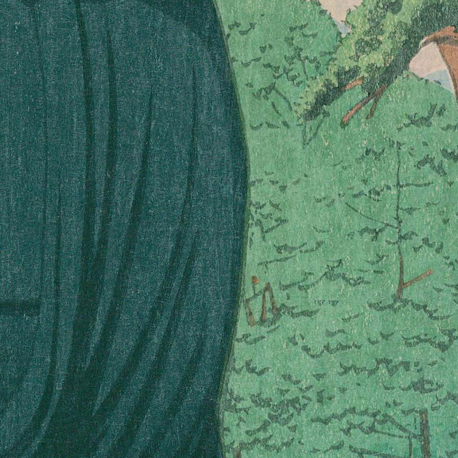 Der große Buddha von Kamakura von Hasui Kawase, 1935 