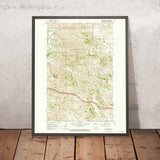 Old Map of Theodore Roosevelt National Park, North Dakota by USGS, 1962 – Little Missouri River & Badlands
