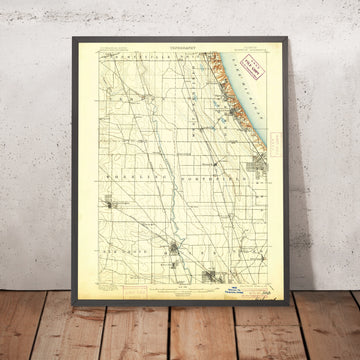 Old Map of Deerfield, Illinois by USGS, 1900 – Long Grove, Wheeling & Lake Michigan