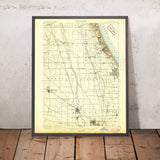 Old Map of Deerfield, Illinois by USGS, 1900 – Long Grove, Wheeling & Lake Michigan