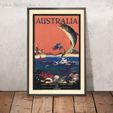 Reiseposter Great Barrier Reef: Great Barrier Korallenriff von James Northfield, 1930 
