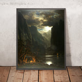 Moonlight on the Merced by Albert Bierstadt, 1864