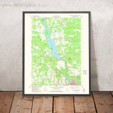 Old Map of Wisconsin Dells, Wisconsin by USGS, 1975 – Lake Delton & Wisconsin River