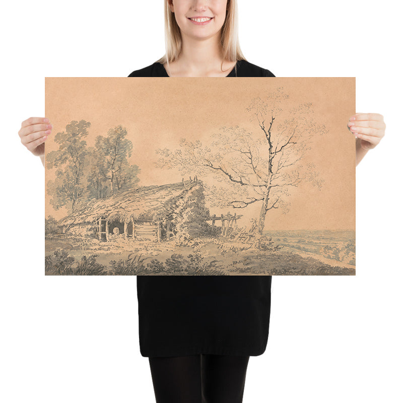 Landscape with Barn by Turner, 1795