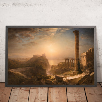A framed image of 