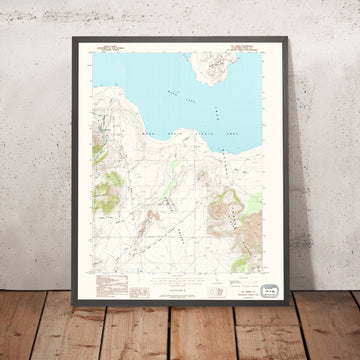 Map of Lee Vining, California by USGS, 1992 – Mono Lake, Tioga Pass & Inyo National Forest