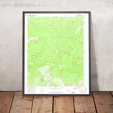 Old Map of Pine, Arizona by USGS, 1973 – Strawberry & Tonto National Forest