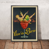 Vlan! du Berni Vintage Drinks Advertising Poster, 1928