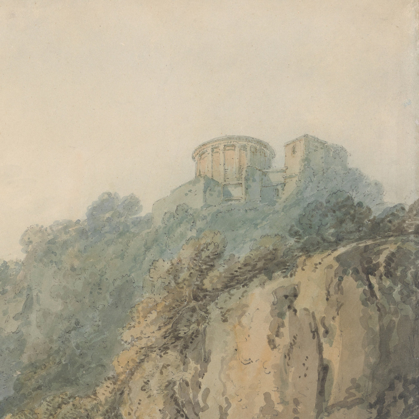 Tivoli con el Templo de la Sibila y las Cascadas de Turner, 1796 