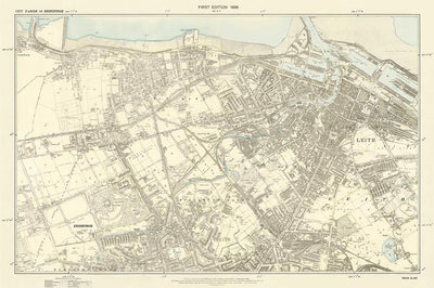 Personalised Old Map of Rutherglen