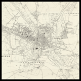 Carte ancienne personnalisée de Salisbury 