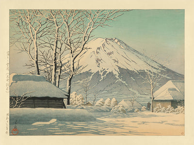 Mt. Fuji nach Schnee in Oshiono von Hasui Kawase, 1935 
