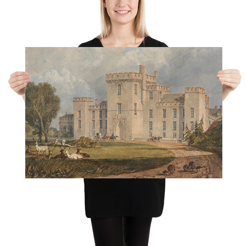 Vista de Hampton Court, Hertfordshire, desde el noroeste por Turner, 1806 