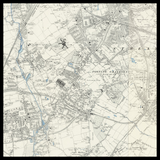 Mappa antica personalizzata di Tooting 