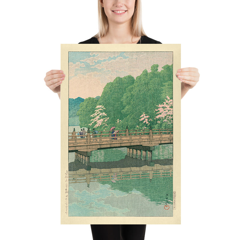 Benkei-Brücke in Akasuka von Hasui Kawase, 1935 