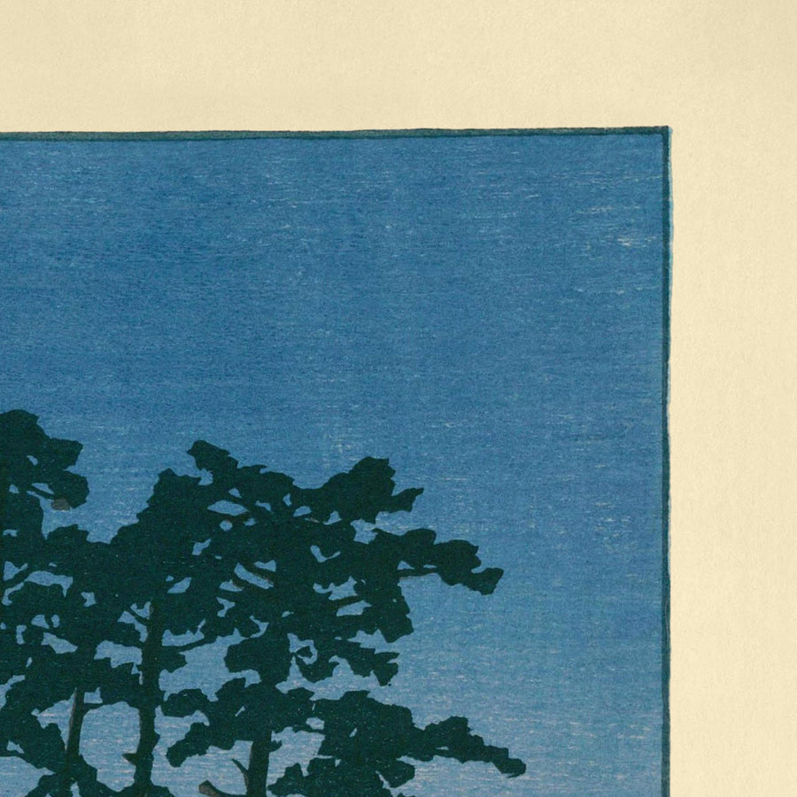 Tramonto a Ichinokura, Ikegami di Hasui Kawase, 1935 