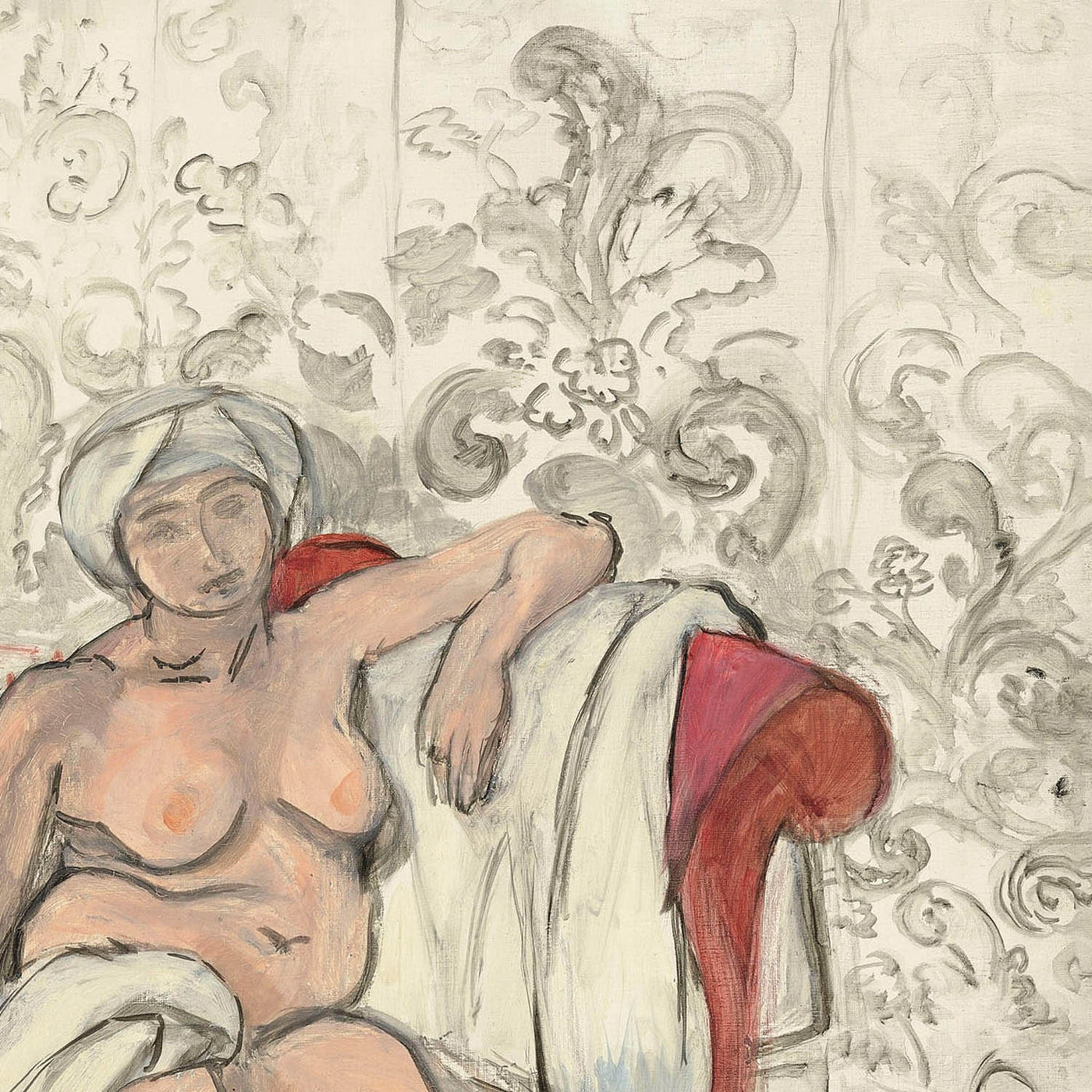 Nu sur la chaise longue (Desnudo en la chaise longue) de Henri Matisse, 1920 