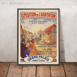 Póster de viaje de París: Exposition de l’habitation de Imprimerie Chaix, 1903 