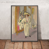 Femme en blanc debout devant une glace (Femme en blanc debout devant une glace) par Henri Matisse, 1918 