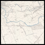 Carte ancienne personnalisée d'Irvine 