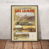 Reiseposter Genfersee: Compagnie Générale de Navigation von Anton Reckziegel, 1909 