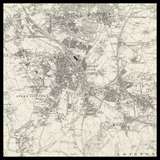 Personalised Old Map of Stoke-on-Trent
