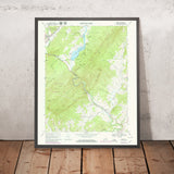 Old Map of Fredericksburg, Virginia by USGS, 1967 – Rappahannock River, Spotsylvania County & Lake Anna