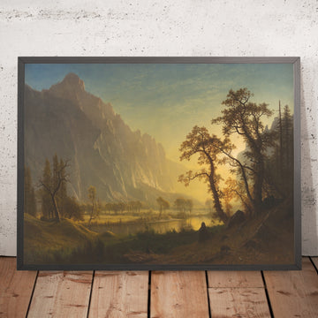 A framed image of 