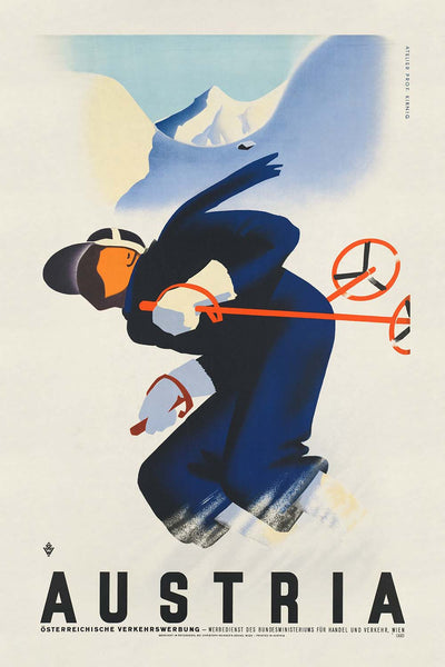 Austria Travel Poster: Austria by Joseph Binder