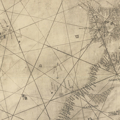 Portolan Mappa Mundi de Cristóbal Colón, 1492: Conquista de Granada, Era de los Descubrimientos 
