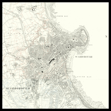 An old Ordnance Survey map of Scarborough