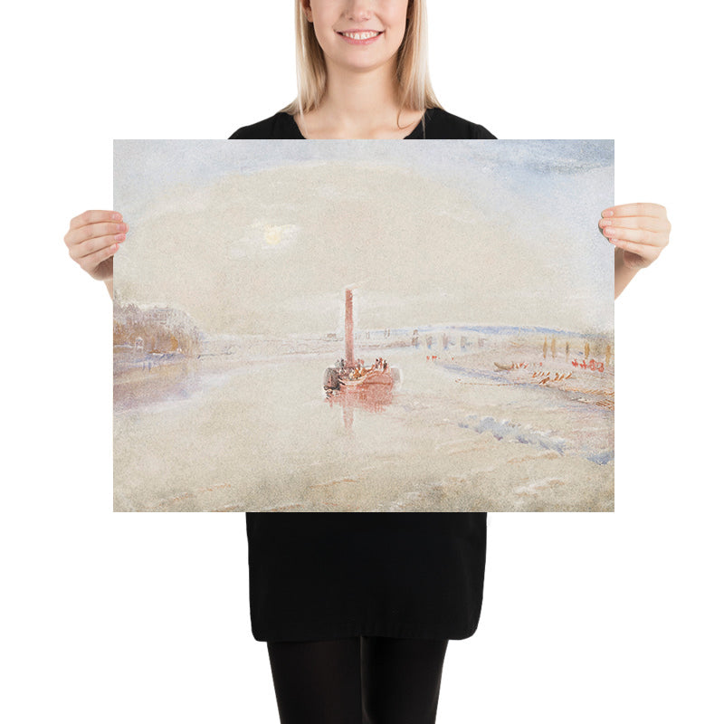 La Confluencia del Sena y el Marne en Charenton, Francia por Turner, 1835 