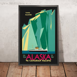 Alaska-Reiseplakat: Alaska via Canadian Pacific, Taku-Gletscher von Canadian Pacific 