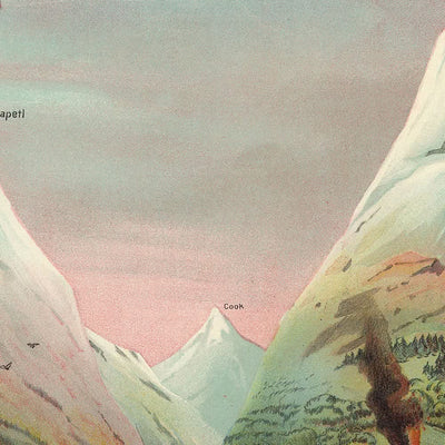 Vista de la naturaleza en regiones ascendentes por Yaggy, 1893 