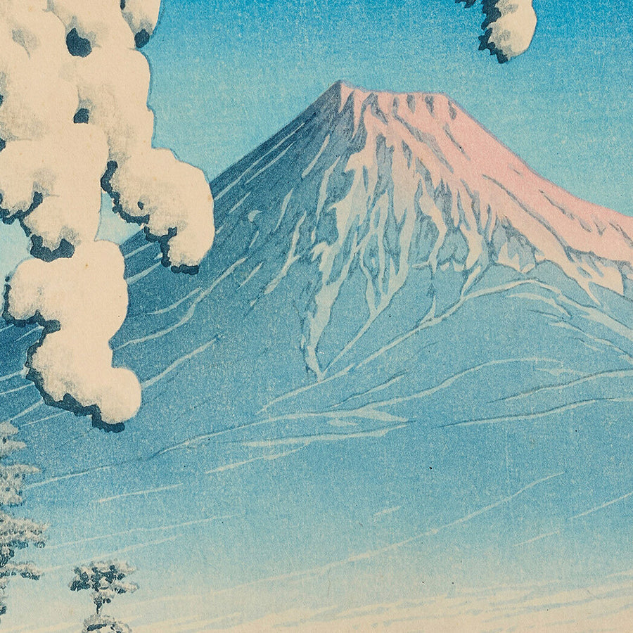 Mt. Fuji after Snow in Tagonoura by Hasui Kawase, 1935