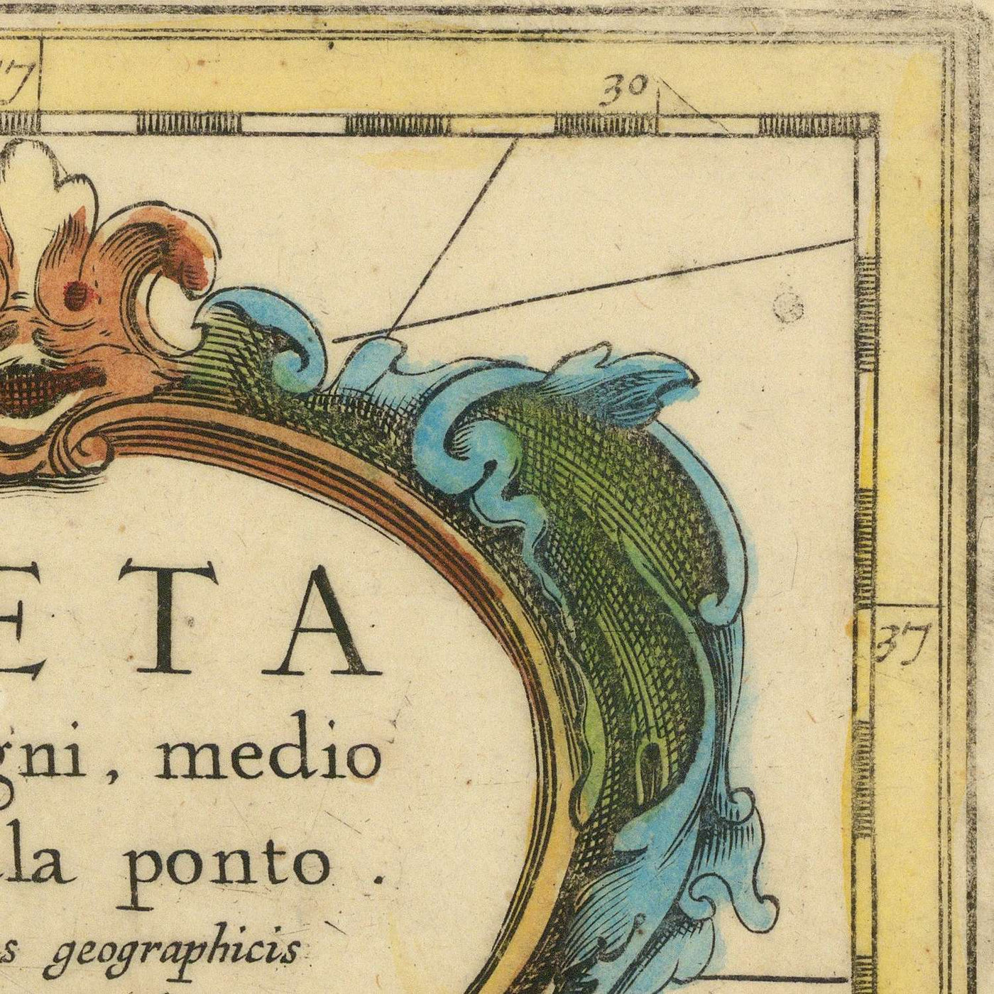 Old Map of Crete by Jansson, 1650: Cydonia, Knossos, Sea Monster, Maritime Vessels,
