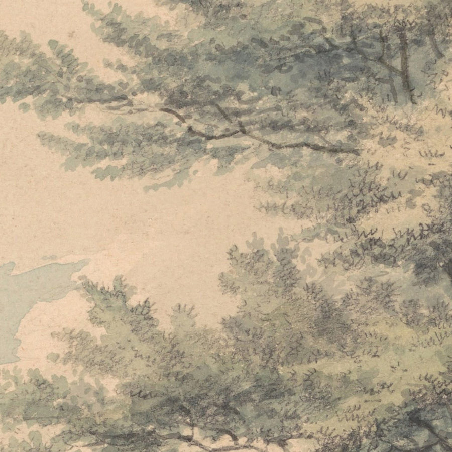 Paesaggio con alberi e figure di Turner, 1796 