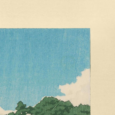 Santuario Tsuruoka Hachimangu en Kamakura por Hasui Kawase, 1935 