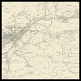 Personalised Old Map of Carmarthen